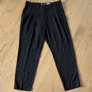 Aritzia Babaton Black Slight Tapered Ankle Length Dress Pants